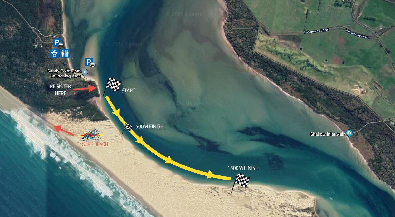Current Cruiser Swim swim route map